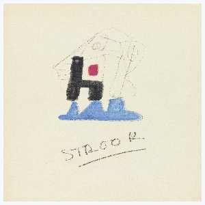 Drawing, Study for an Advertisement, for Strook Wool, 1948
