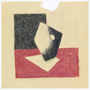 Drawing, Abstract Composition with a Pentagon, 1945–50