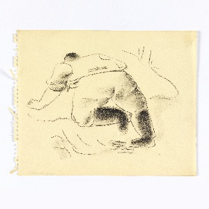 Drawing, Kneeling Man, ca. 1931