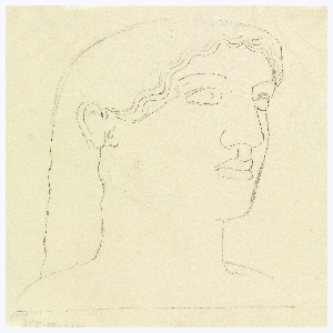 Drawing, Classical Head, ca. 1938