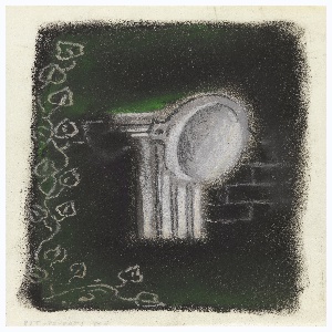 Drawing, Abstract Composition with Fluted Column, 1930–38