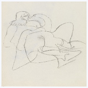 Drawing, Sketch of Leda and the Swan, 1930–38