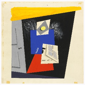 Drawing, Abstract Composition with Gray Door, 1935–39