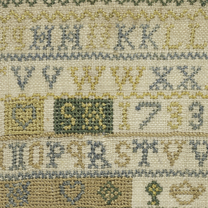 Sampler (England), 1733