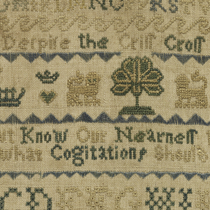 Sampler (England), 1738