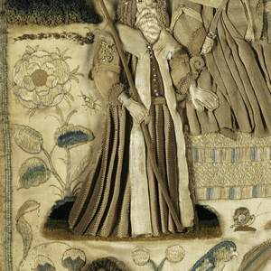 Embroidered Picture, The Judgement of Solomon, late 17th century