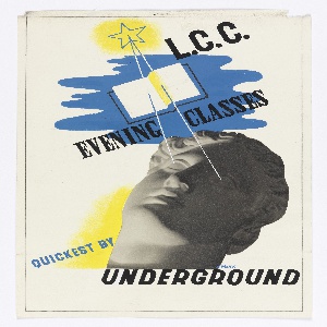 Drawing, Study for Poster, L. C. C. Evening Classes, London Underground, 1935