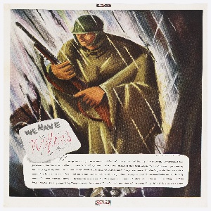 Print, Advertisement for Coat Corporation of America, ca. 1943