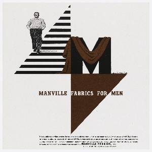 Print, Advertisement for Manville Fabrics, Inc., ca. 1948