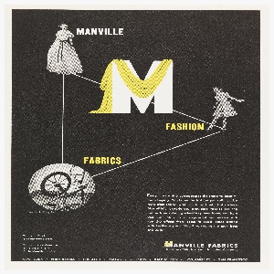 Print, Advertisement for Manville Fabrics, Inc., ca. 1948