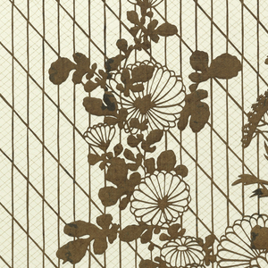 Katagami, Blossoms, late 19th–early 20th century