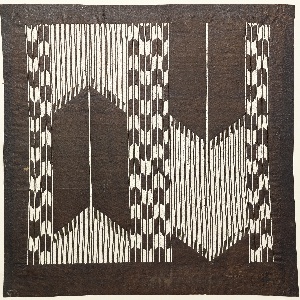 Katagami, Arrow Design Imitating Warp Ikat (kasuri), late 19th–early 20th century