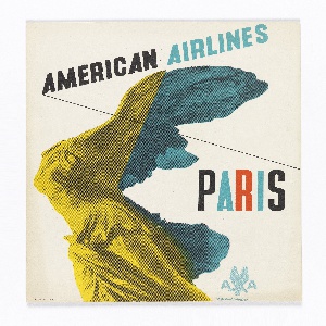 Print, American Airlines, Paris, ca. 1948