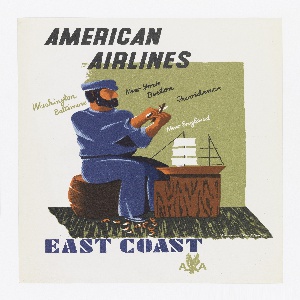 Print, American Airlines, East Coast, 1948