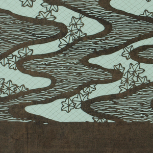 Stencil, Maple Leaves Reflected in Rippling Streams