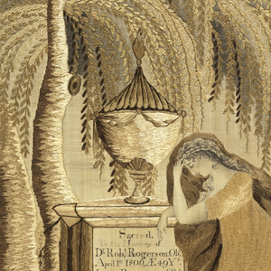 Mourning Sampler (England), ca. 1810
