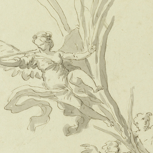 Drawing, Study for Fresco Decoration, Quirinal Palace, Rome, 1815–16