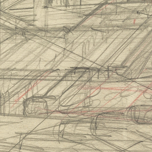 Drawing, Sketch for a Large Lobby, mid-20th century
