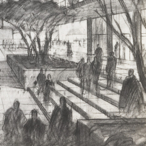 Print, Lincoln Center Plaza, New York, NY: Study, ca. 1959