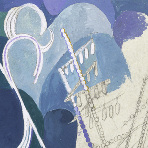 Drawing, Decorative Composition with Landscape and Bridge, ca. 1936