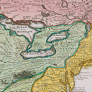 Print, Map of Louisiana (Mississippi), after 1718