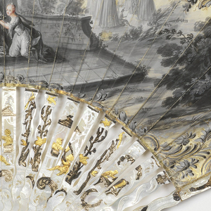 Pleated Fan And Case, ca. 1762