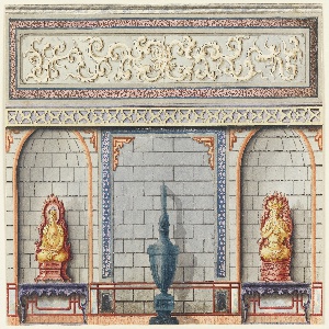 Drawing, Design for the Entrance Hall, the East Wall, the Royal Pavilion, Brighton, 1802