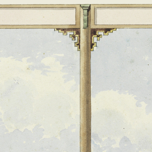Drawing, Wall for Decoration, perhaps for corridor, Royal Pavilion, Brighton, 1802