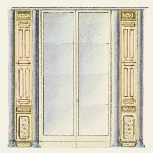 Drawing, Design for a Window, Possibly for Lobby or Vicinity South of Dining Room, 1802 or earlier