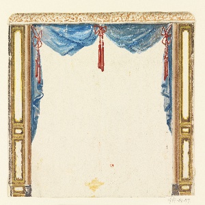Drawing, Design for Drapery, Possibly for Library, 1802