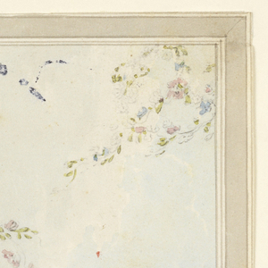 Drawing, Ceiling Design with Doves and Flower Garlands, possibly for the Entrance Hall, 1815–22