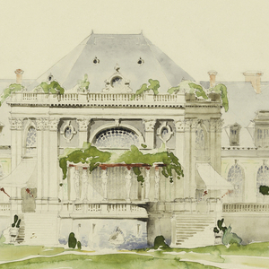 Drawing, Clubhouse and Golf Club, Newport, Rhode Island, ca. 1896