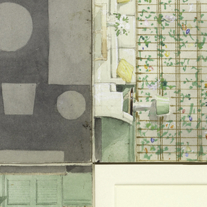 Drawing, Maquette for Sitting Room in Green and White, for McMillen, Inc., 1926–69