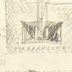Drawing, Design for a Private House, Morbio Superiore, Switzerland, 1982