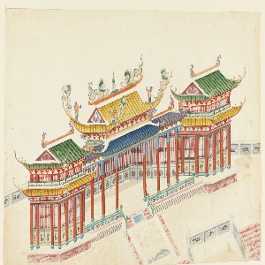 Drawing, Design for a Chinese Pavilion, 1815–22