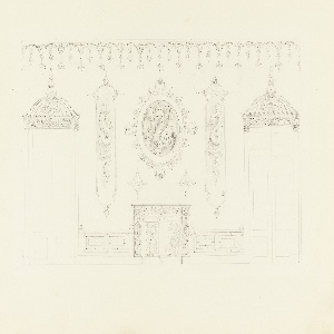 Drawing, Design for the Entrance Hall, Royal Pavilion, Brighton, 1819–20