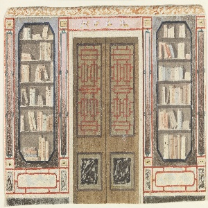 Drawing, Design for Doorway and Bookcase, probably for King