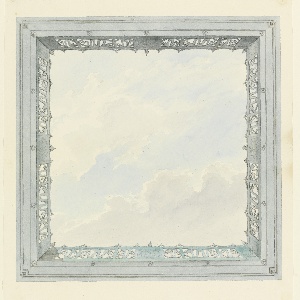 Drawing, Design for Ceiling Decoration, Probably for the Entrance Hall, ca. 1820