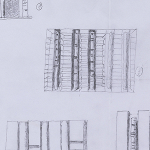Drawing, Designs for Shelving, 2011