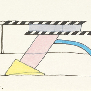 Drawing, Three Designs for Tables, June 15, 1981