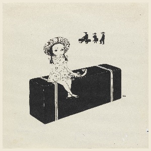 Drawing, Small Girl at Railroad Station, ca. 1940