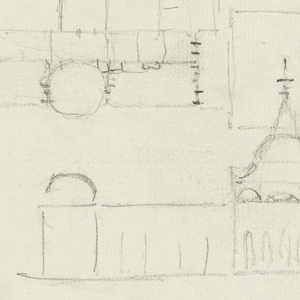 Drawing, Royal Pavilion, Brighton, 1817–22