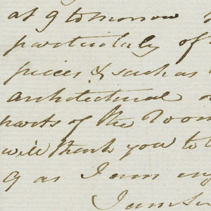 Document, Letter from John Nash, 1818