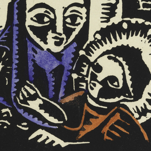 Print, Madonna s Brozskym Detatkem [Madonna and Child ], plate II, "Ethiopie, cili Christos, Madonna a Svati, jak jsem ie videl v illuminacich starych ethiopskych kodexu" Portfolio, 1920, 1920