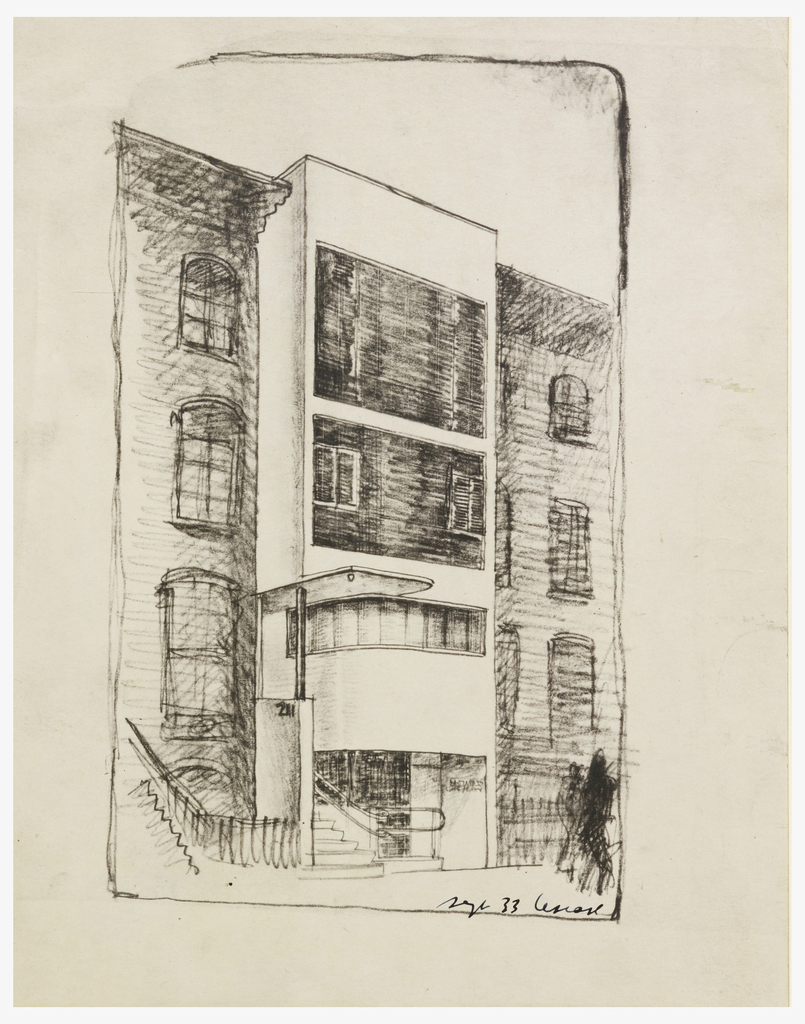 Print, Townhouse, 211 East 48th Street, New York, NY: Perspective Rendering