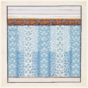 Drawing, Wallpaper Design, 1840–60