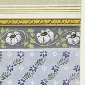 Drawing, Wallpaper Design, 1840–60