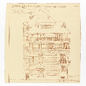 Print, No. 7, Facade Elevation of Hotel Guimard, 122 Rue Mozart, Paris, ca. 1910