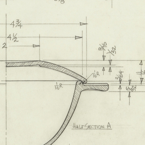 Drawing, Revised sugar bowl, 1953