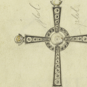 Drawing, Design for Pendant/Cross, ca. 1930